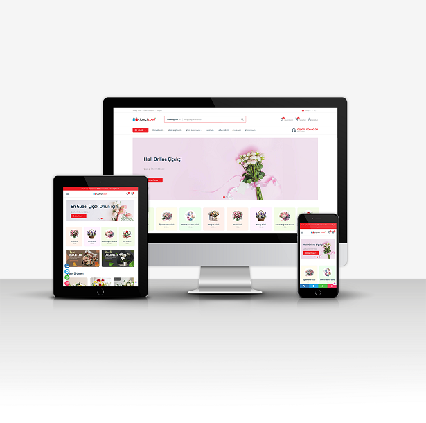 Çiçek Satış Web Tema (Profesyonel E-Ticaret Modüllü - Yeni Dil Sistemi Mevcut) - 01